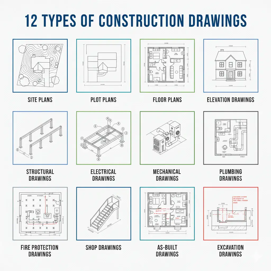 12 Types Of Construction Drawings