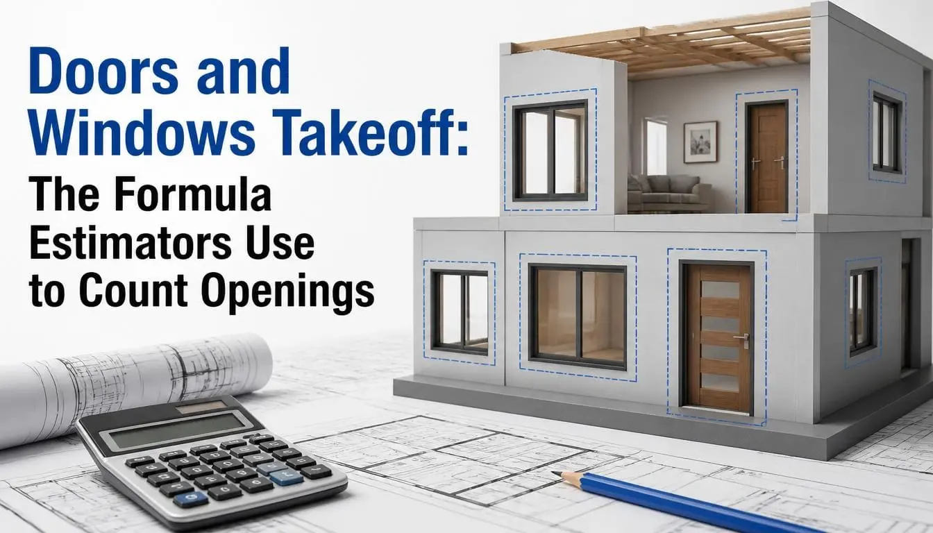 Doors and Windows Takeoff The Formula Estimators Use to Count Openings